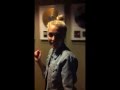 Jessie in the studio recording- audio snippet of new song