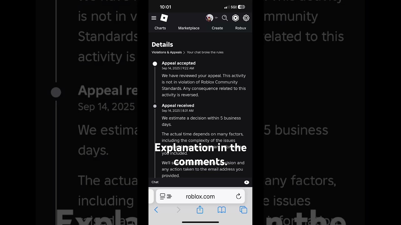 Roblox moderation is getting better. 