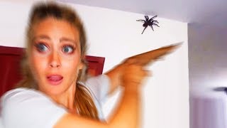 Mi Novia con Aracnofobia SE ENFRENTA a una ARAÑA REAL