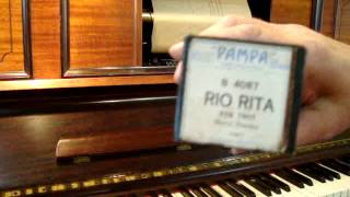 Rio Rita, Fox trot de H. Tierney en Pianola por Horacio Asborno desde Viedma, Patagonia Argentina