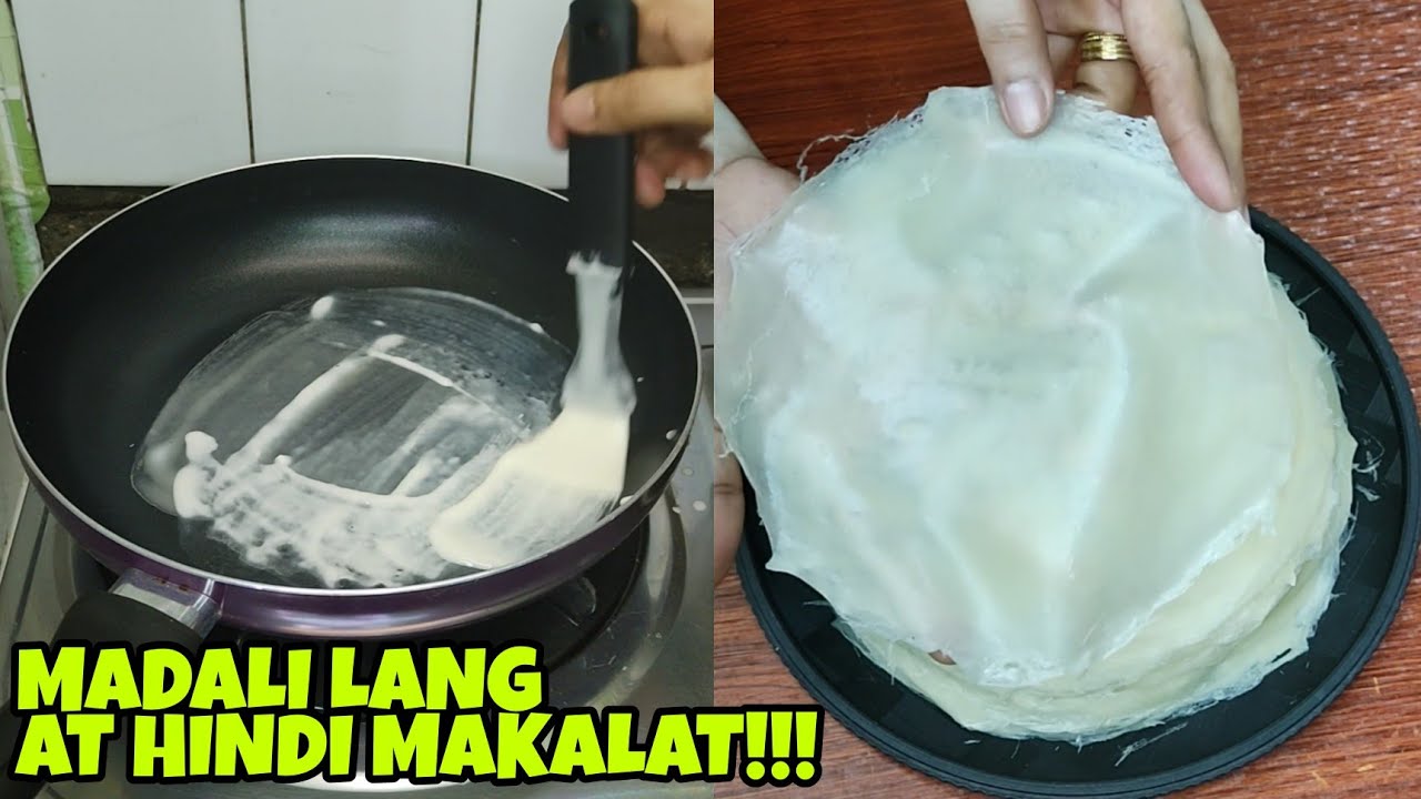 MALINIS AT MADALING PARAAN SA PAGGAWA NG LUMPIA WRAPPER