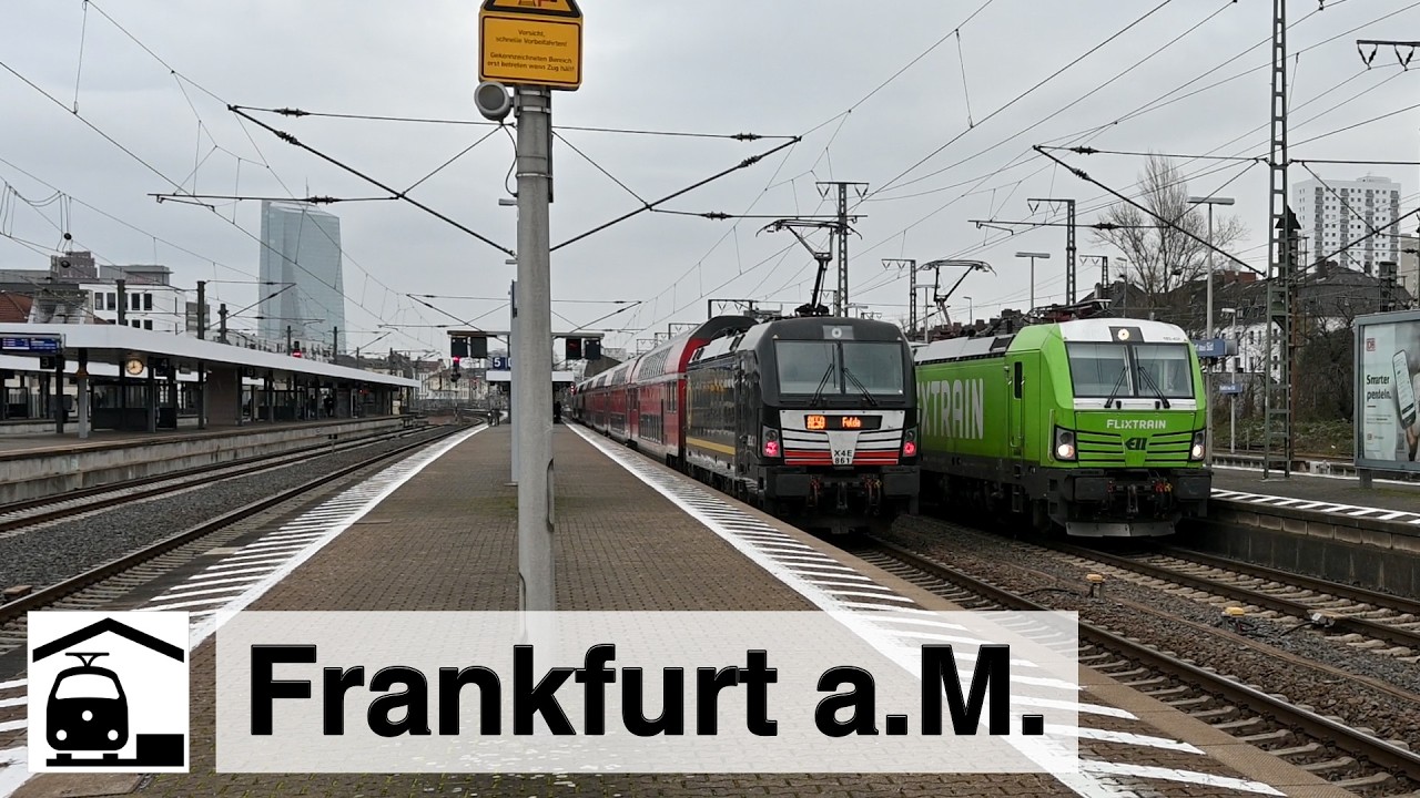 Von Süd nach Ost: eine kleine Trainspotting-Wanderung durch Frankfurt