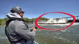 What Is That?! Bass Fishing in the Current!