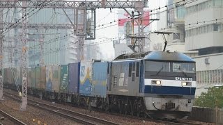 EF210-115が牽引するコンテナ列車（1055レ）