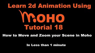 18  How to Move and Zoom your Scene in Moho #mohoanimation #mohopro #animationtutorials #2danimation