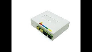 FTB104E Indoor 4 Cores FTTH Fiber Optic Termination Box for SC/APC Adapter