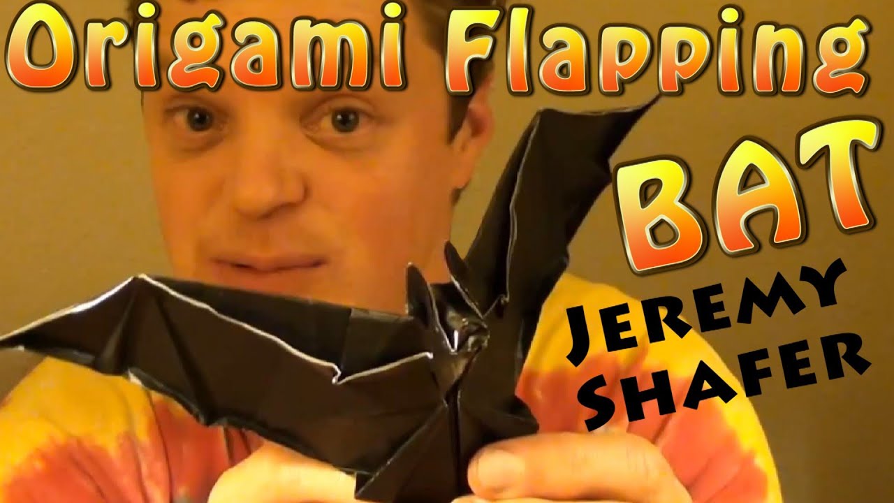 Origami Flapping Bat YouTube