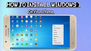 How To Install Windows 7 On Your Android mobile ko computer Kaise banaen