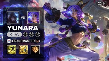 Yunara vs Aphelios ADC - Grandmaster - Patch 25.14 Season 15