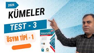 Kümeler Test - 3 Ösym Tipi - 1 Bilgisarmal Tyt Matematik Soru Bankası 2025 - 2026