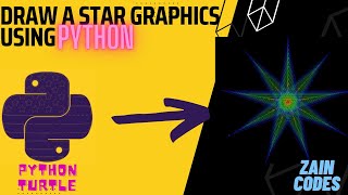 python turtle || draw a star graphics using python(Advance)no talking