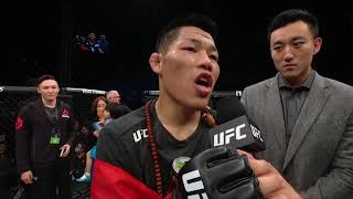 UFC Shenzhen: Li Jingliang Octagon Interview