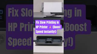 Fix Slow Printing in HP Printer ⚡ (Boost Speed Instantly!) #HPPrinter #PrinterFix #SlowPrinting