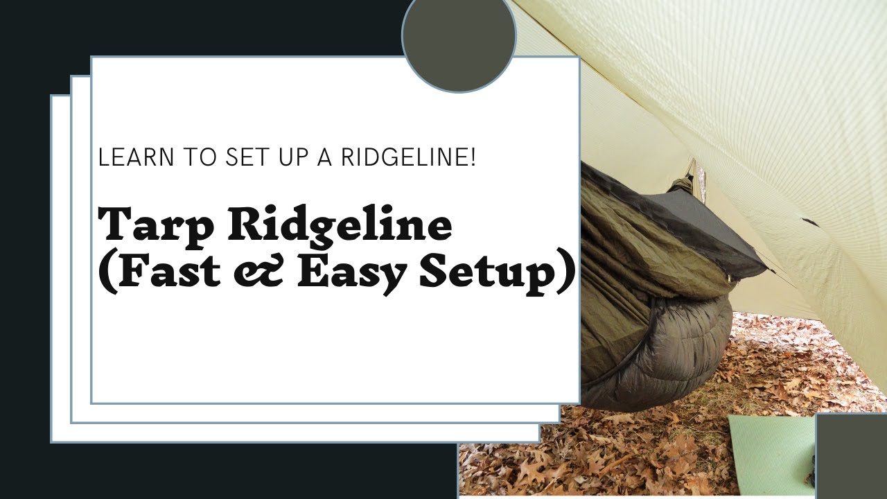 Tarp Ridgeline with Trucker's Hitch (Fast & Easy Setup) YouTube