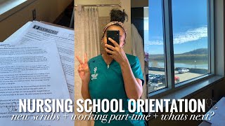 VLOG: NURSING SCHOOL ORIENTATION 🩺 NEW SCRUBS! + GOING PART-TIME AT WORK? + MORE! | Makiya Banks