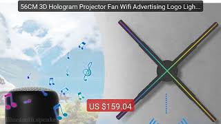 56Cm 3D Hologram Projector Fan Wifi Advertising Logo Light Led Sign... Top Rated 2026 Buy Now
