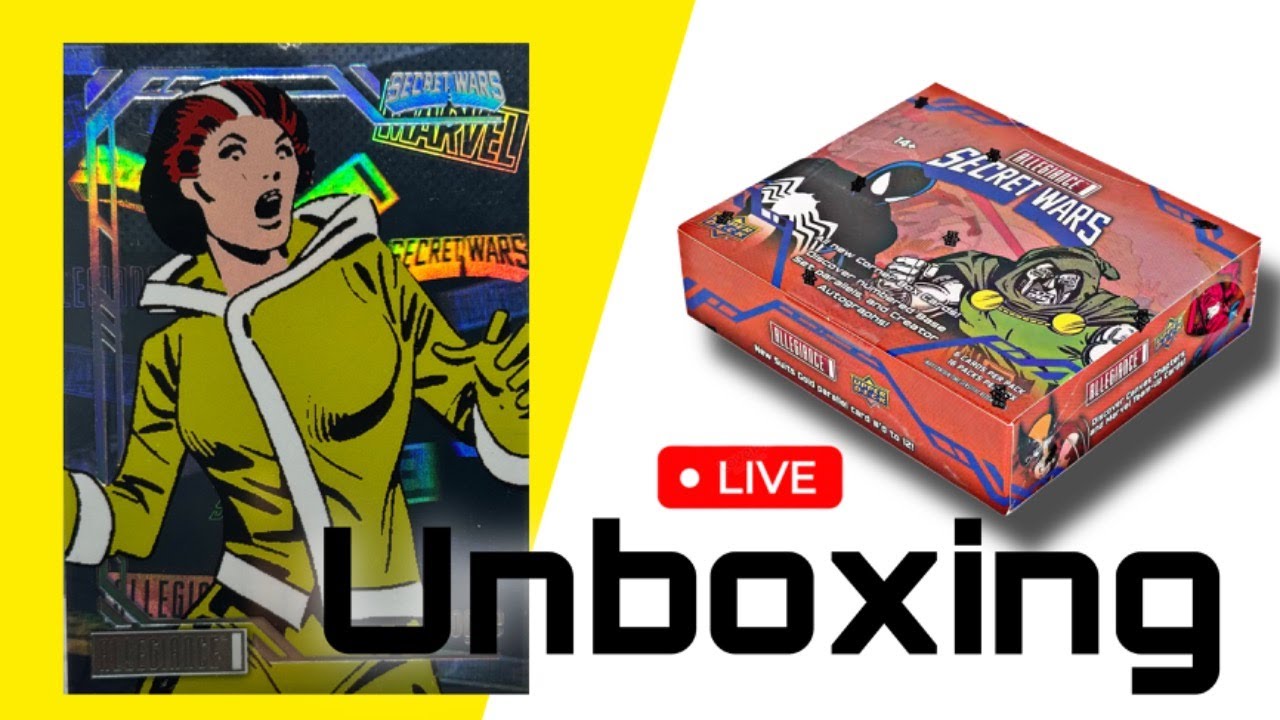 Live Unboxing | Marvel Allegiance Secret Wars 1984 Trading Cards