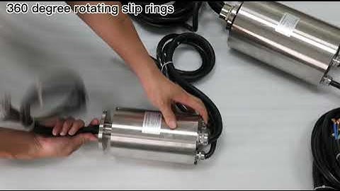 360 degree rotating slip rings