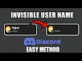 How To Get Invisible Username On Discord | Quick &amp; Easy Method