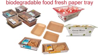 Food Fresh Tray Forming Machine ,Thick Paper Fruit Tray Machine ( 2020 biodegradable package idea )