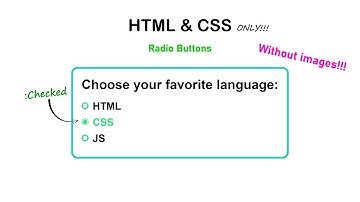 Create Custom Radio Button HTML & CSS | HTML CSS Tutorial