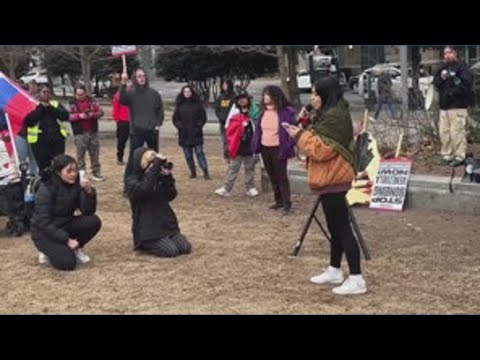 معترضان در شارلوت حمله آمریکا به ونزوئلا را محکوم کردند 