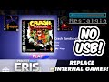 How to replace INTERNAL games on your Playstation Classic!