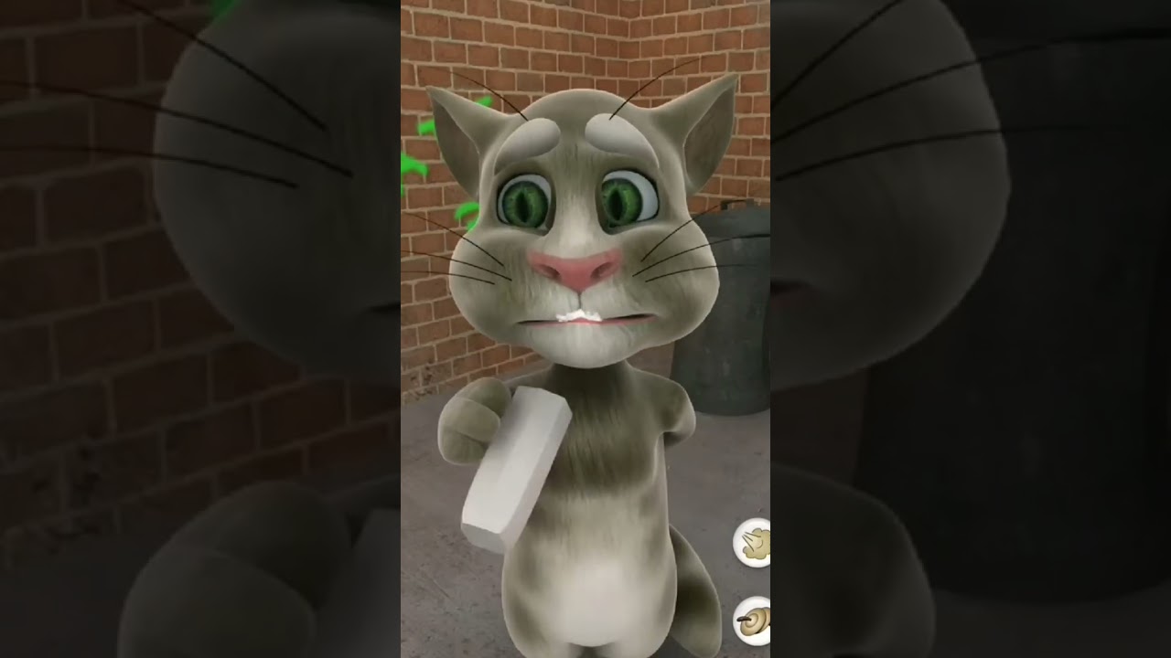 Talking Tom Cat Eating a food 