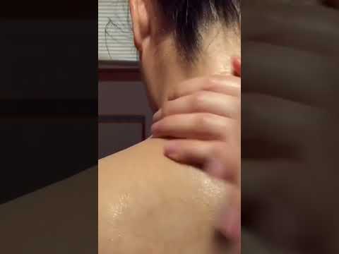 ASMR A Soothing Neck Massage UP CLOSE is All You Need! #asmr #shorts #neckmassage