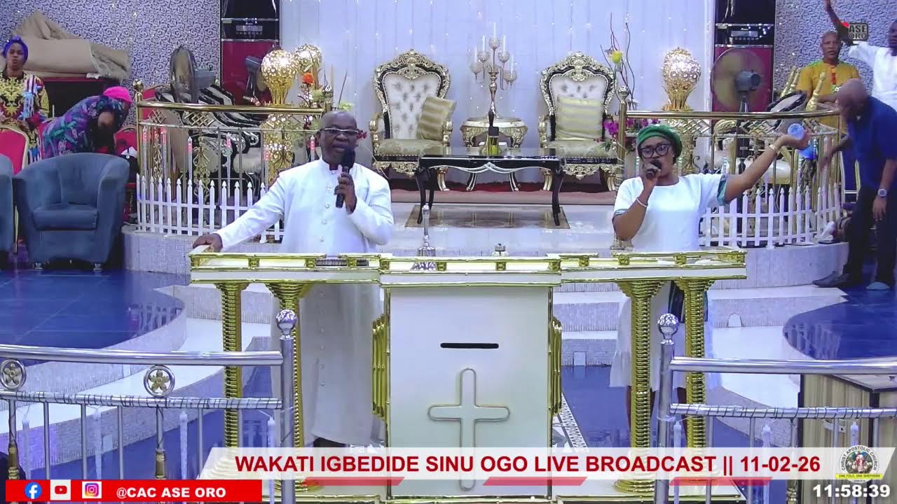 WAKATI IGBEDIDE SINU OGO LIVE BROADCAST || 11 - 02 - 2026