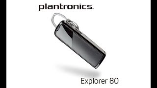 Распаковка Plantronics Explorer 80 Black