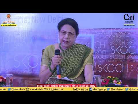 Zohra Chatterji at 60th SKOCH Summit: $5 Trillion Transformation:Finding Investments for $5 Trillion