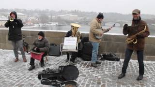 Bridge Band At Charles Bridge Karlův Most, Prague