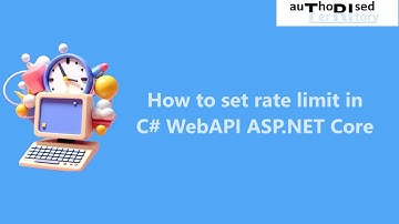 How to set rate limit in C# WebAPI ASP.NET Core