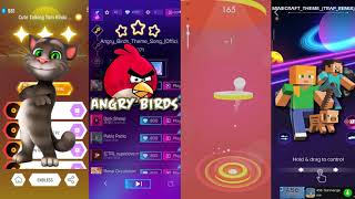 Talking Tom-Tile Hop Vs Angry Birds-Smash Color3D Vs Monkey-Beat Jumper Vs Minecraft-Beat Racing