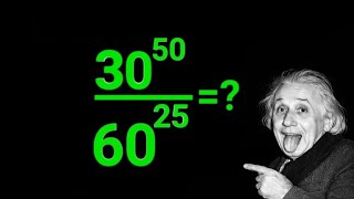 30^50 ÷ 60^25 Simplified in Seconds | Powerful Exponent Trick