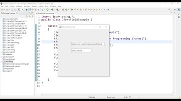 JTextField Example in Java Swing | Lecture # 73 | Learn Programming