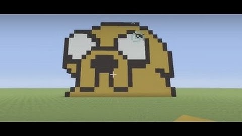 Minecraft Pixel Art Tutorial: How to make Jake the Dog (Adventure Time)