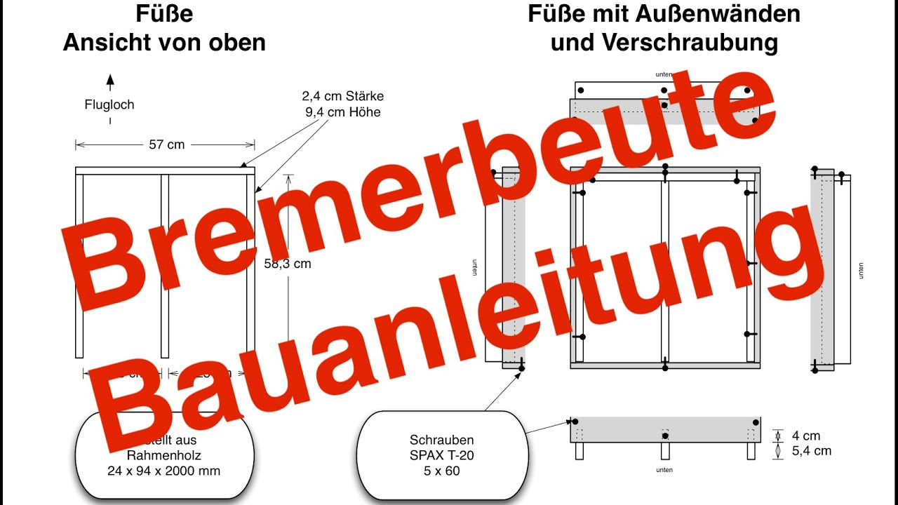 Bauanleitung meiner Bremerbeute