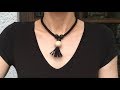 DIY Tutorial Strickschlauch-Kette mit Kugeln und Tassel