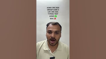 AIIMS CRE 2025 LDC UDC TYPING TEST ESIC#aiims #aiimsdelhi #aiimsvlog #aiimscre #esic