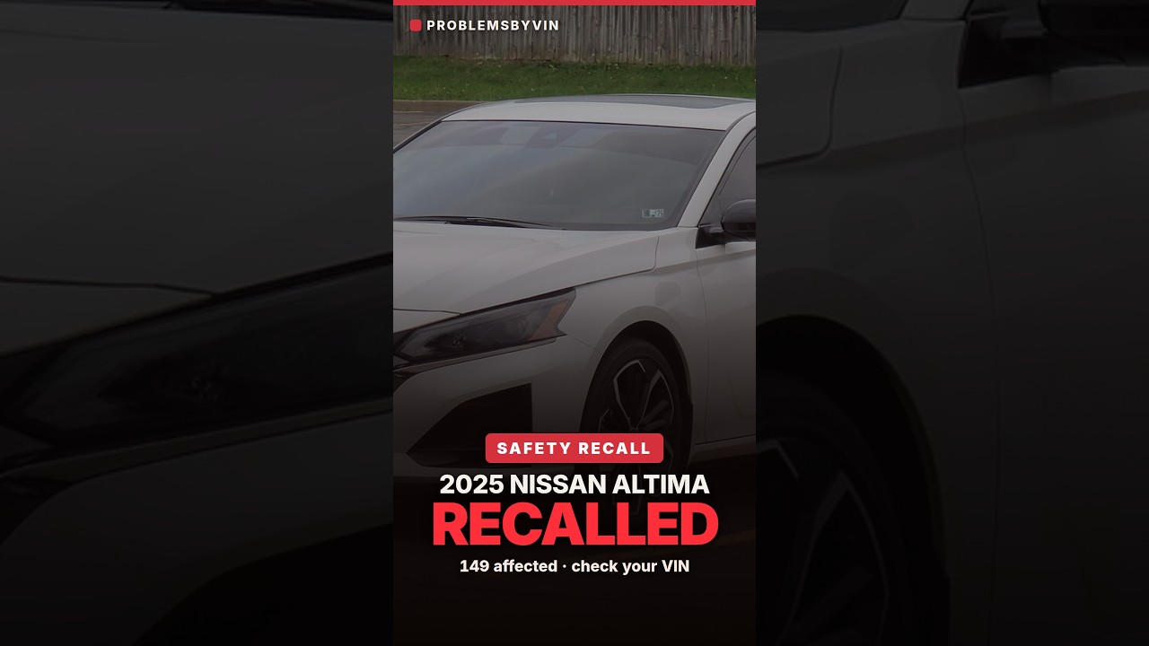 2025 Nissan Altima recall — video thumbnail