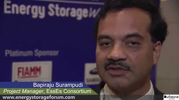 Bapiraju Surampudi, EssEs Consortium @ Energy Storage World Forum 2013 Berlin Part 1