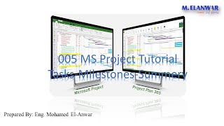 005  MS Project Tutorial-Tasks-Milestones-Summery