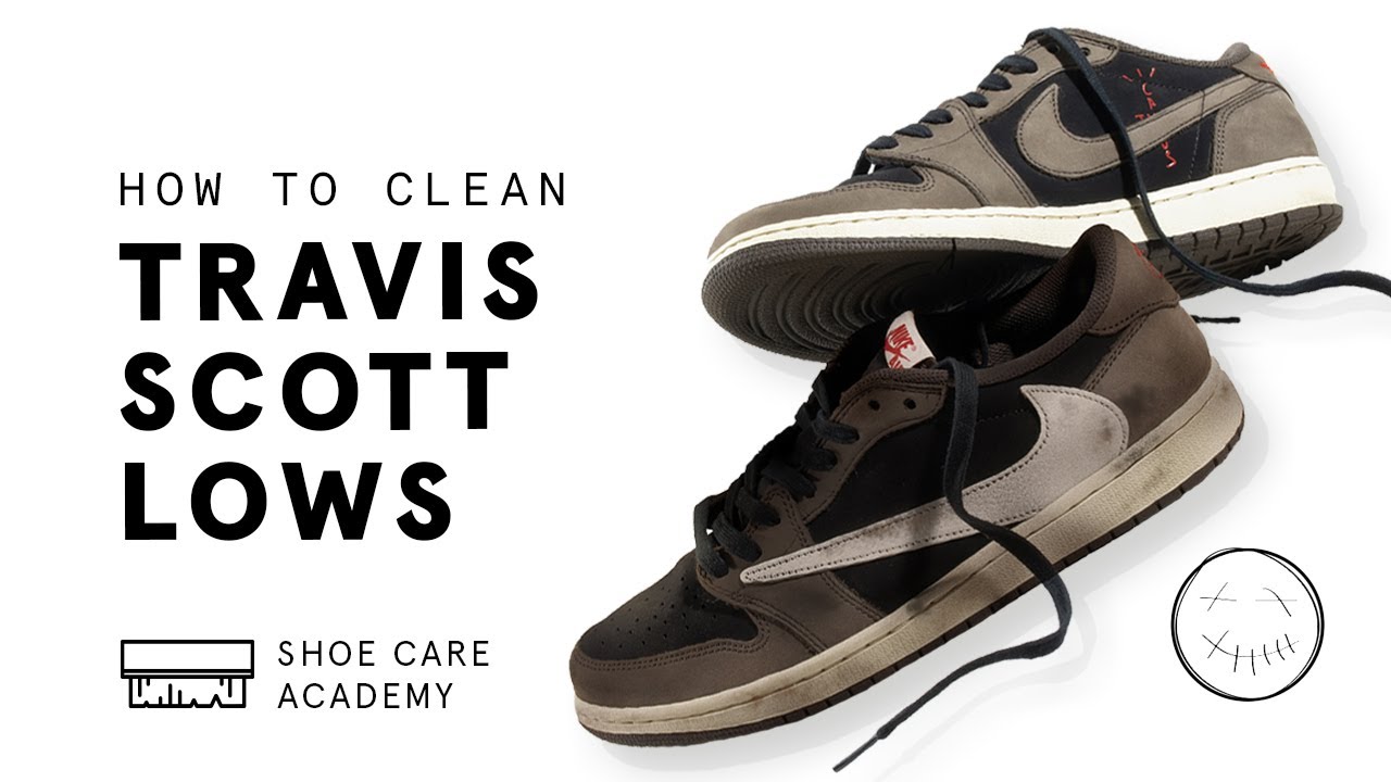 To Clean Air Jordan 1 Low Travis Scott 