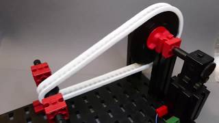 Parametric print in place gear chain compatible with fischertechnik