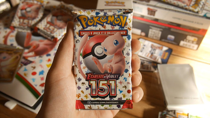 J'ouvre des cartes Pokémon 151 (Je choppe la plus rare loul)