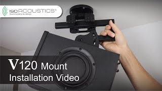 IsoAcoustics V120 Isolation Ceiling & Wall Mount for Studio Monitors - Installation Video