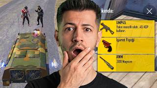 YENİ TANK'IN SİLAHIYLA VURDUKLARIMIN LOOTU İLE WİN ALMAK? Pubg mobile