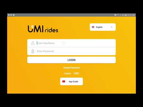 How to login to Umi Driver App